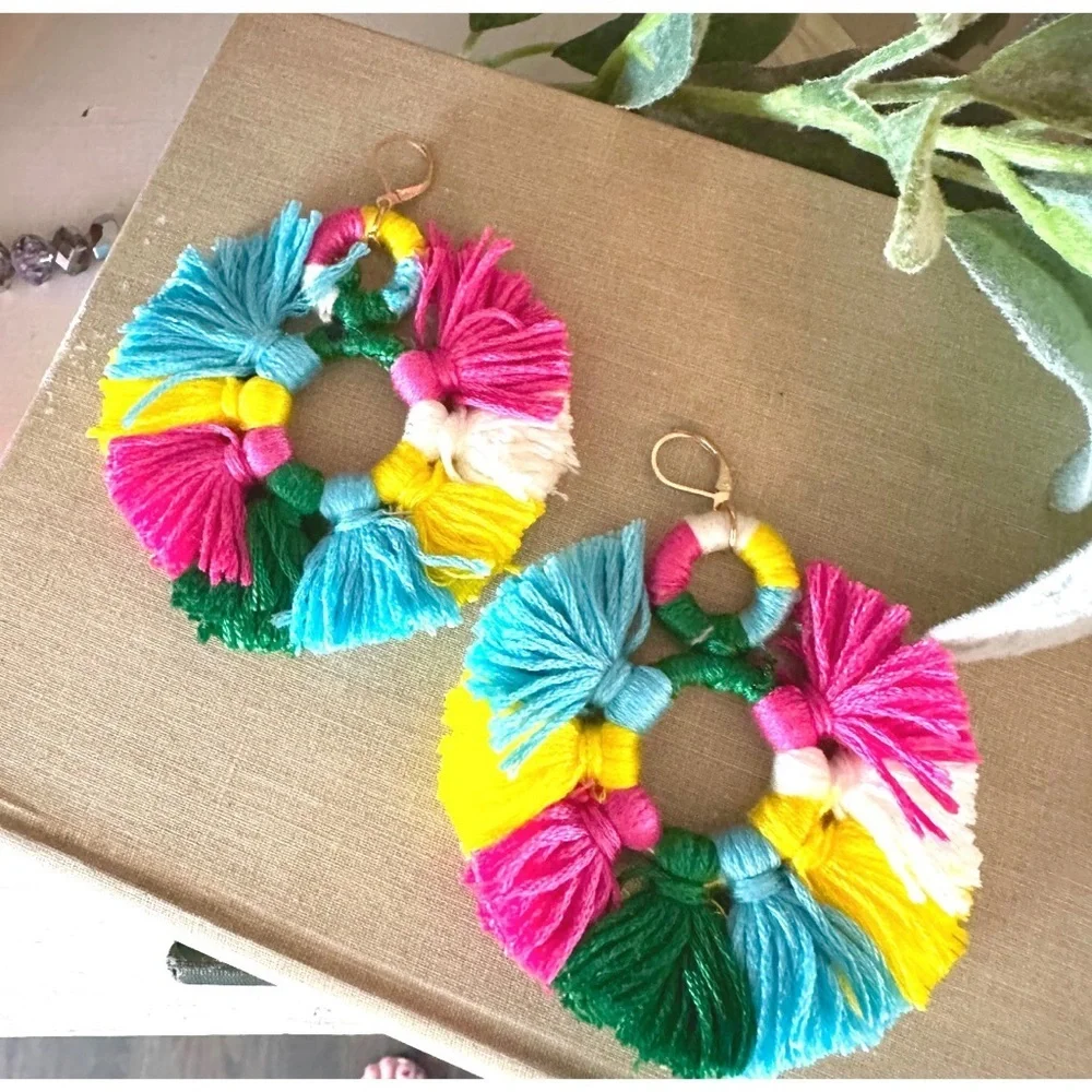 Tassel drop earrings